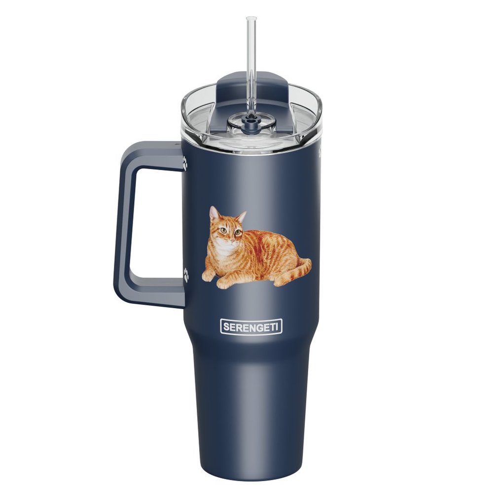 Silver Tabby Mug SERENGETI 40 Oz Ultimate Tumbler